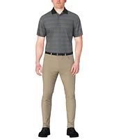 Pga Tour Men's Short Sleeve Birdseye Jacquard Polo Shirt