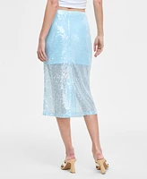 Bar Iii Women's Sequin Midi Skirt, Exclusively at Macy's