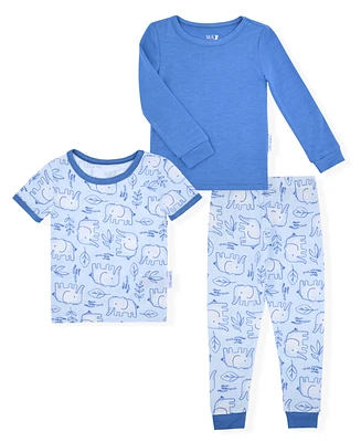 Max & Olivia Baby and Toddler Boys Pajama 3 Piece Set