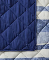 Seventh Studio Blue Stripe Pinsonic Microfiber -Pc. Quilt Set