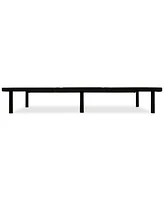 Primo International Airflow Black Upholstered Platform Bed Frame