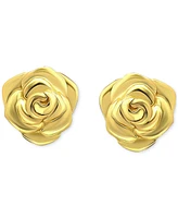 Giani Bernini Rose Stud Earrings Sterling Silver or 18k Gold-Plated Silver, Exclusively at Macy's