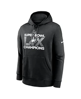 Nike Men's Black Philadelphia Eagles Super Bowl Lix Champions Supplemental Pullover Hoodie