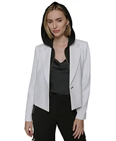 Karl Lagerfeld Paris Women's Notched-Collar Hoodie Blazer