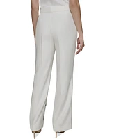 Karl Lagerfeld Paris Women's Placed Floral Straight-Leg Pants