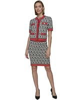 Karl Largerfeld Paris Women's Geo-Print Knit Pencil Skirt