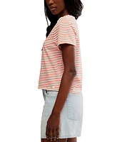 Free People Women's Everyday Cotton Striped T-Shirt