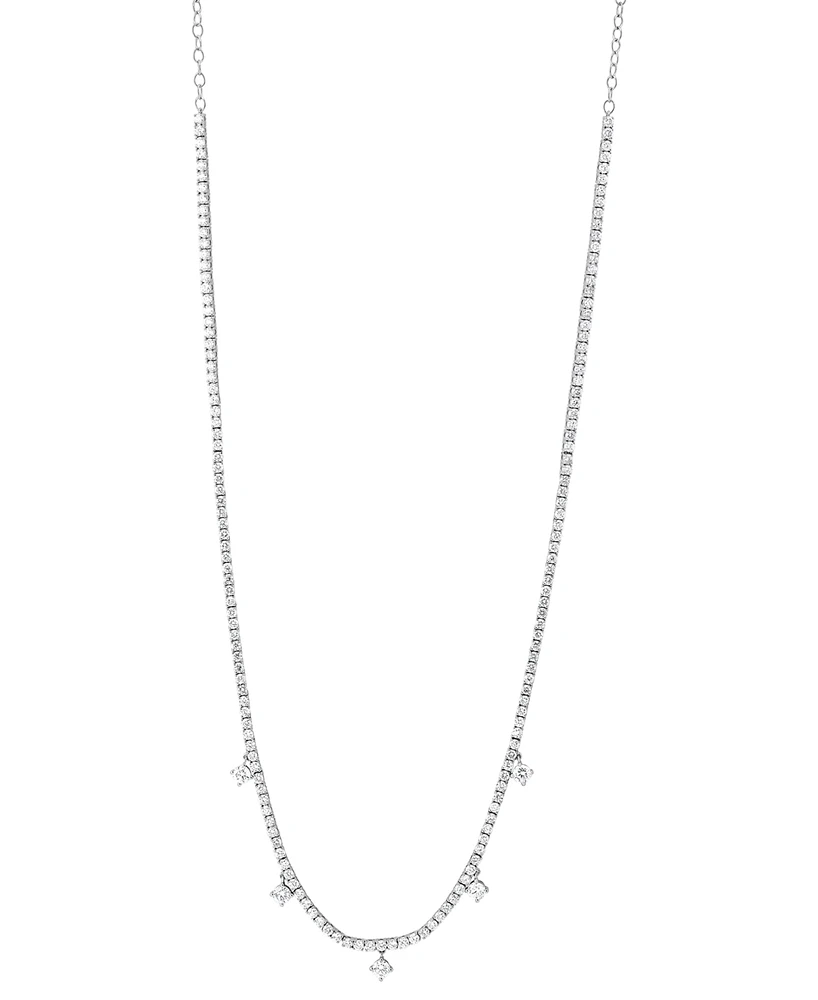 Grown With Love Lab Grown Diamond Dangle 20" Statement Necklace (6 ct. t.w.) in 14k White Gold