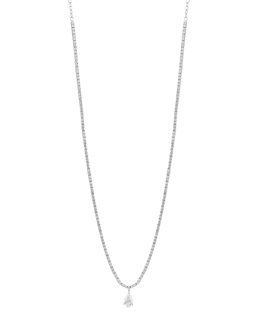 Grown With Love Lab Grown Diamond Pear & Round 20" Statement Necklace (5 ct. t.w.) in 14k White Gold