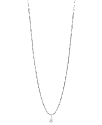 Grown With Love Lab Grown Diamond Pear & Round 20" Statement Necklace (5 ct. t.w.) in 14k White Gold