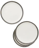 MacKenzie-Childs Courtly Check Everyday Dinner Plates, Set of 4