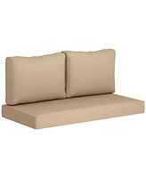 Outsunny Patio Furniture Cushions Outdoor Loveseat