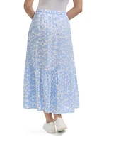 Ellen Tracy Women s Tiered Flowy Midi Skirt