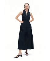 Nocturne Women's Halter Neck Maxi Dress