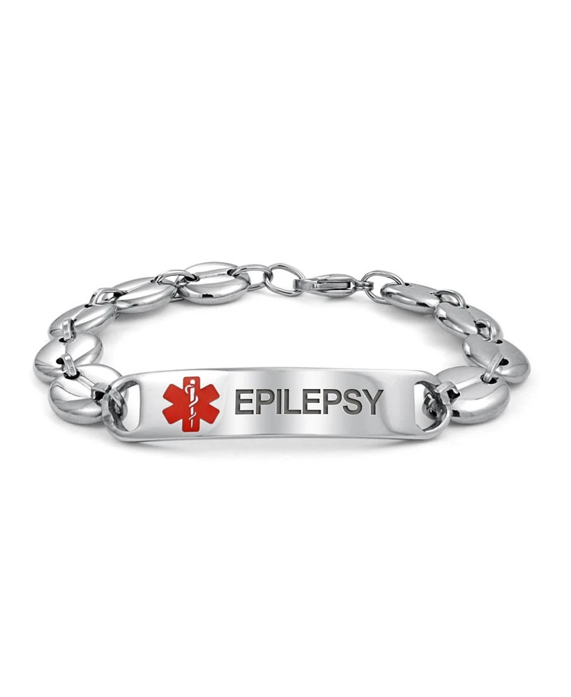 Bling Jewelry Epilepsy Mariner Medical Alert Id Bracelet 8.5in