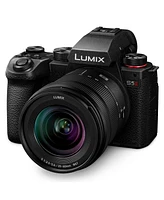 Panasonic Lumix S5II Mirrorless Camera with Lumix S 20-60mm f/3.5-5.6 Lens Bundle with 128GB Sd Card, Bag, Extra Battery, Charger, Screen Protector, 6