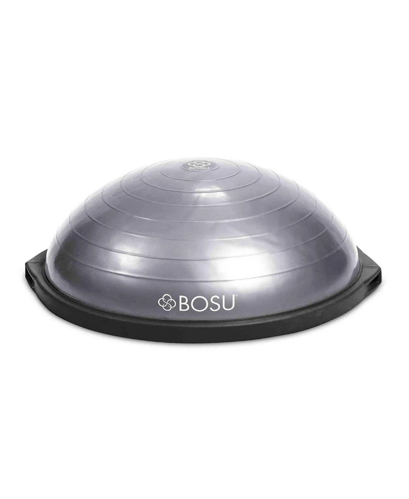 Bosu Home Gym The Original Balance Trainer with 25 Inch Diameter and Included Hand Pump for Workout Exercise Equipment, Silver