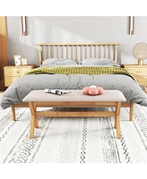 Upholstered Entryway Bench with Thick Padded Seat Comfortable and Stylish Seating for Hallway or Entryway