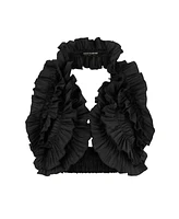 Nocturne Women's Ruffle Detailed Crop Top