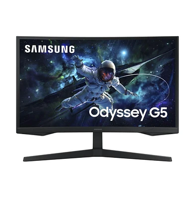 27" Odyssey 1000R Curved Qhd 165Hz FreeSync Gaming Monitor - Black