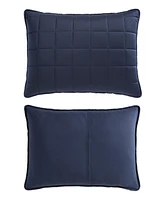 Nautica Solid Brushed Micro Jersey -Pc. Quilt Set