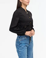 Ellen Tracy Women's Tencel Bomber Jacket