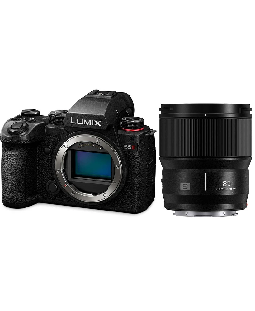 Panasonic Lumix S5II Mirrorless Camera with 85mm f/1.8 Lens