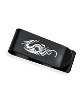 Bling Jewelry Two Tone Dragon Men Money Clip Card Holder - Black Ip Stainless Steel