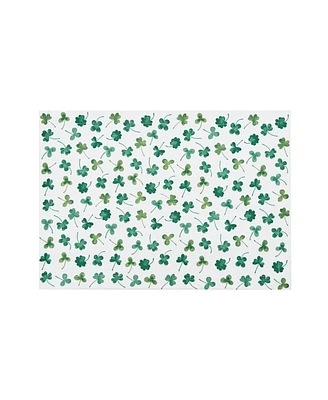 14" x 20" St. Patrick's Day Clover Shamrock Pattern Single Rectangle Cotton Placemat