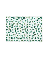 14" x 20" St. Patrick's Day Clover Shamrock Pattern Single Rectangle Cotton Placemat