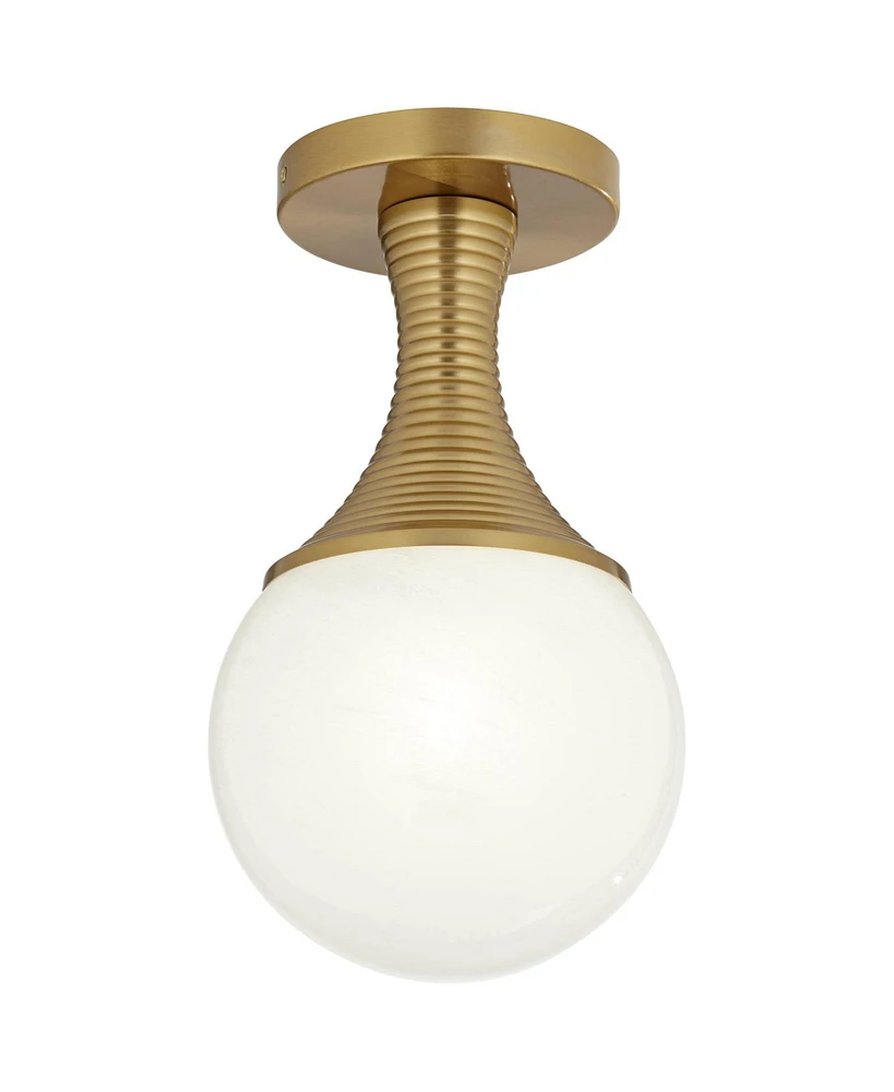 Possini Euro Jaime 7 3/4"W Warm Brass Globe Ceiling Light - Possini Euro Design