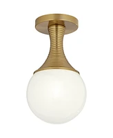 Possini Euro Jaime 7 3/4"W Warm Brass Globe Ceiling Light - Possini Euro Design