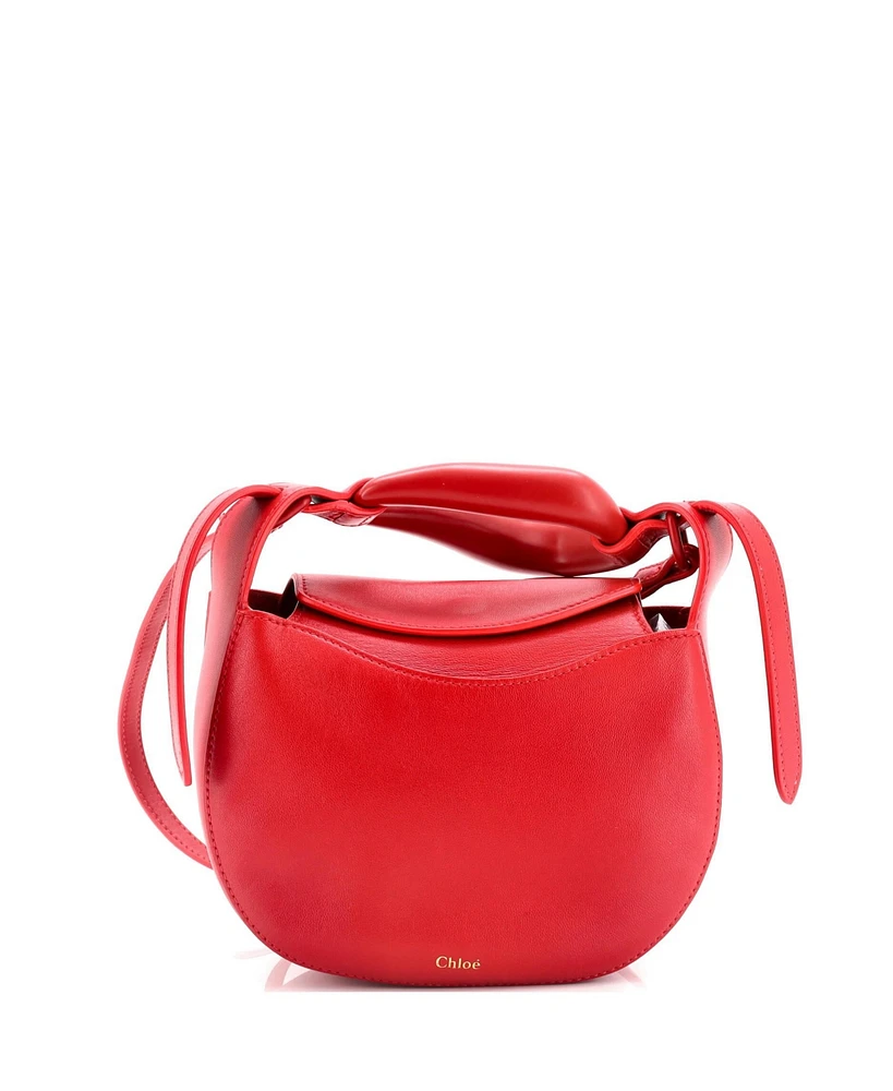 Pre-Owned Chloe Small Kiss Purse Bag Leather