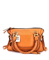 Pre-Owned Chloe Medium Marcie Braided Satchel Leather