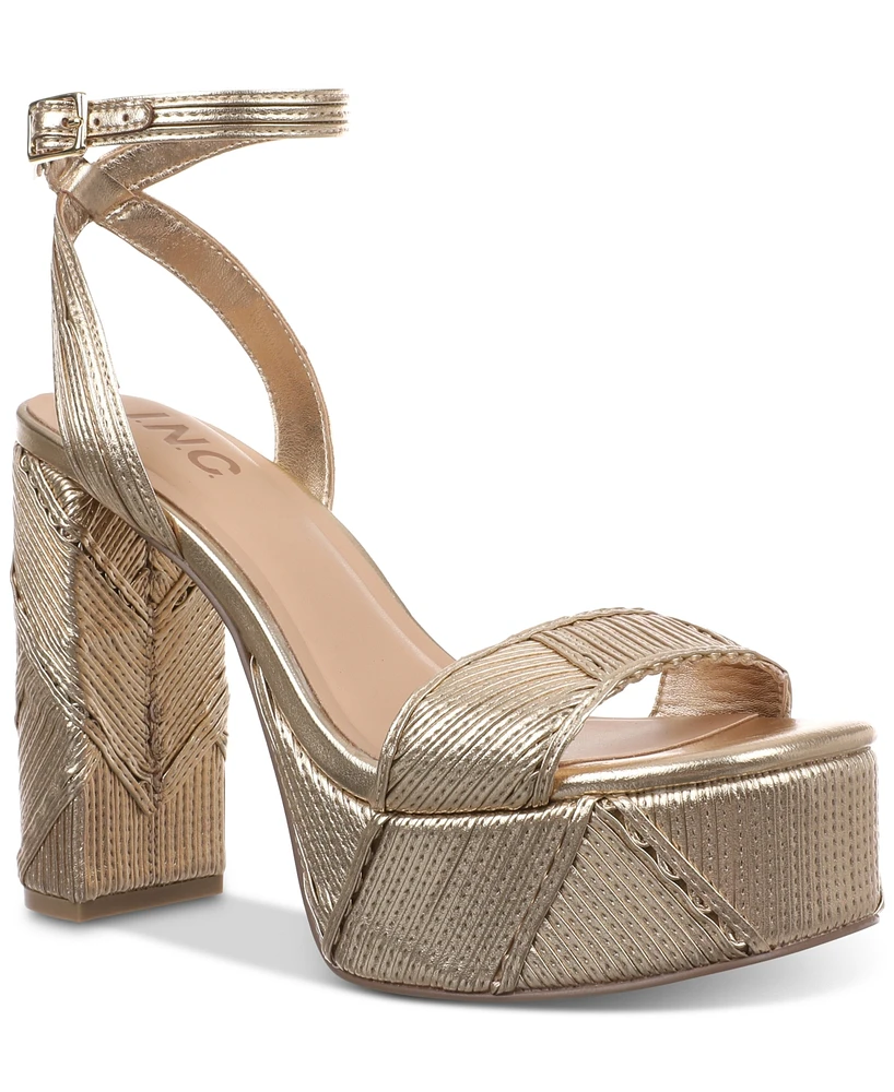 I.n.c. International Concepts Women's Cindyy Platform Sandals, Exclusively at Macy's