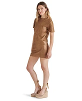 Steve Madden Women's Santana Short-Sleeve Crochet Mini Dress