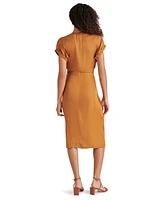Steve Madden Women's Bruno Tie-Waist Button-Front Dress
