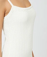 French Connection Women's Square-Neck Pointelle Dress