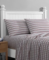 Nautica Printed Washed Microfiber 4-Pc. Sheet Set
