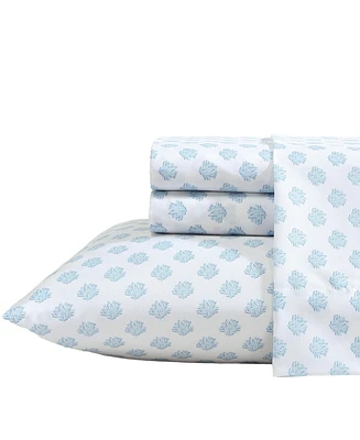 Nautica Printed Cooling Microfiber -Pc. Sheet Set