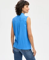 Women's Crush Dobby Sleeveless Pintuck