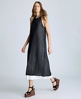 Kenneth Cole Women's Double-Layer Midi Tank Dress