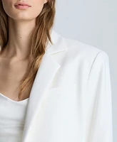 Kenneth Cole Women's Balance Stretch One Button Boyfriend Jacket