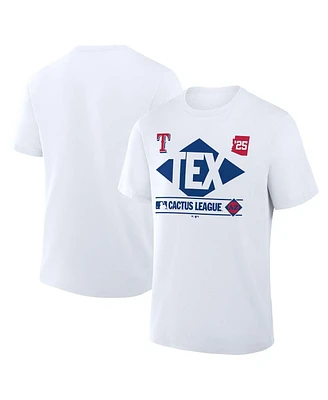 Fanatics Men's White Texas Rangers 2025 Spring Training Cactus League True Icon T-Shirt