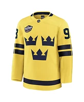 Fanatics Men's Mika Zibanejad Yellow Sweden 2025 4 Nations Face-Off Premium Jersey