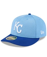 New Era Men's Light Blue/Royal Kansas City Royals 2025 Spring Training Low Profile 59FIFTY Fitted Hat