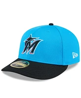 New Era Men's Blue/Black Miami Marlins 2025 Spring Training Low Profile 59FIFTY Fitted Hat