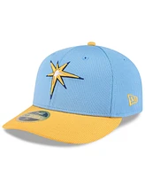 New Era Men's Light Blue/Gold Tampa Bay Rays 2025 Spring Training Low Profile 59FIFTY Fitted Hat