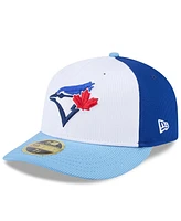 New Era Men's White/Powder Blue Toronto Jays 2025 Spring Training Low Profile 59FIFTY Fitted Hat