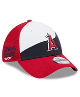 New Era Men's White/Navy Los Angeles Angels 2025 Spring Training 39THIRTY Flex Hat